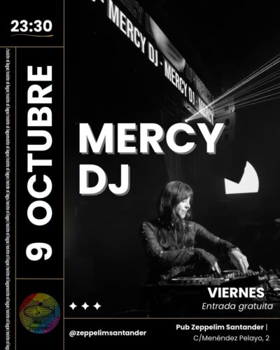Pinchada de Mercy DJ en Pub Zeppelim, Santander