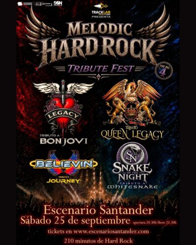 Melodic Hard Rock Tribute Fest en Escenario Santander 2027