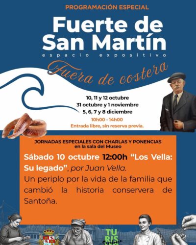 Charla Los Vella en el Fuerte de San Martín, Santoña