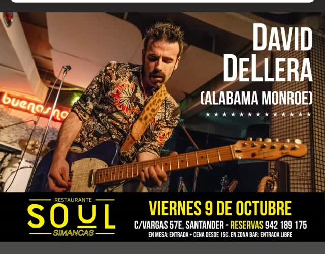 Concierto de David de Llera en Soul Simancas, Santander