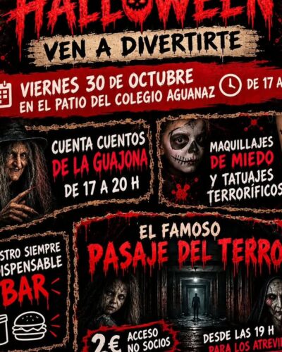 Halloween en el Patio del Colegio Aguanaz
