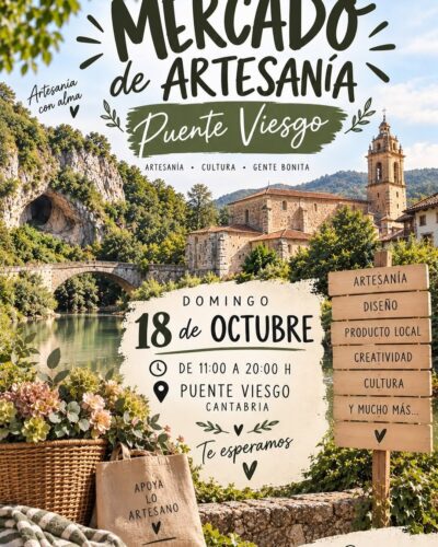 Mercado de Artesanía en Puente Viesgo, Cantabria 2026