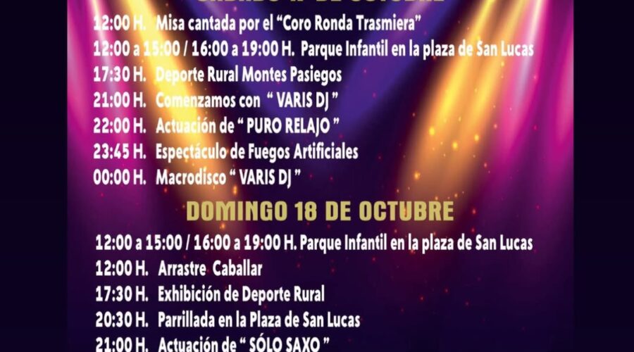 Fiestas y Feria de San Lucas Hoznayo 2026