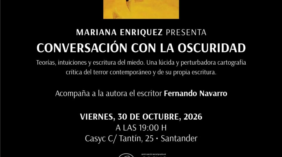 Mariana Enríquez presenta su ensayo en el CASYC de Santander