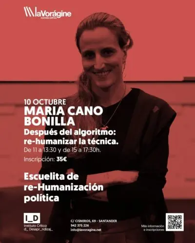 Después del algoritmo: taller con María Cano en La Vorágine