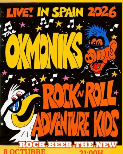 The Okmoniks: garage rock y punk en Sala Rock Beer the New