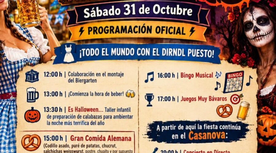 Oktoberfest y Halloween 2026 en Bar Casanova, Arredondo