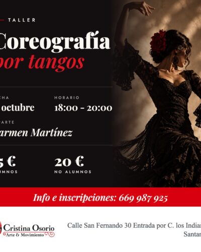 Taller de coreografía por tangos flamencos en Santander
