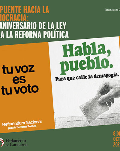 Un puente hacia la democracia en Parlamento de Cantabria