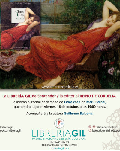 Presentación y recital de «Cinco islas», de Maru Bernal