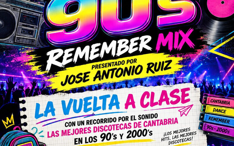 Fiesta Disco Flash: Back to 90’s en Escenario Santander