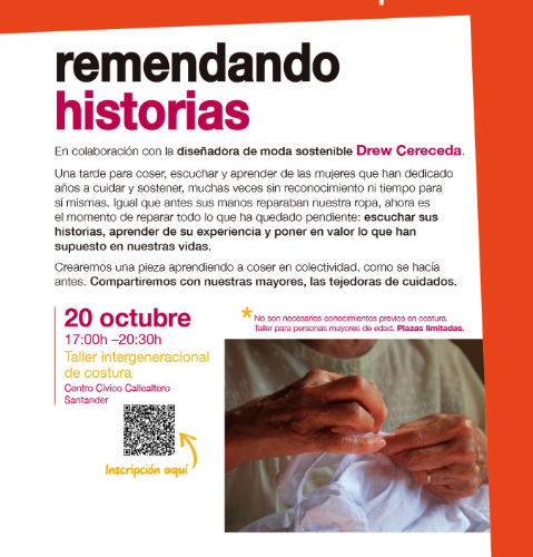 «Remendando historias» con la diseñadora Drew Cereceda