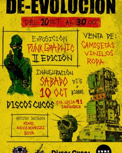 Exposición De-Evolución: Punk Graphics en Discos Cucos