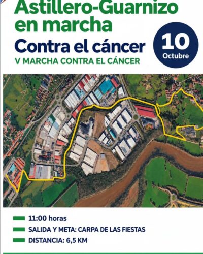 V Marcha Contra el Cáncer en Guarnizo, Cantabria 2026